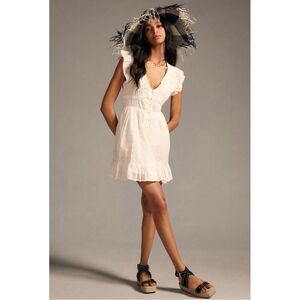 NEW Anthropologie Black and White Floppy Fringe Kentucky Derby Straw Party Hat